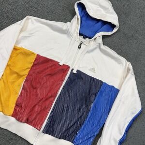 Adidas Pharrell Williams Hoodie Women's M Tennis Track‎ Jacket Firebird Y2K